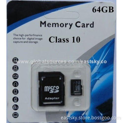 Memory Card, 64MB to 32GB for Choices, Minimum 10 Years Data Retention
